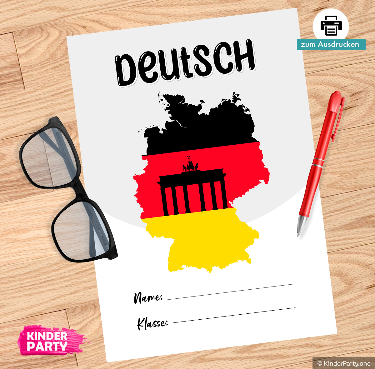 DIY Deckblatt für Deutsch als Mutterschprache