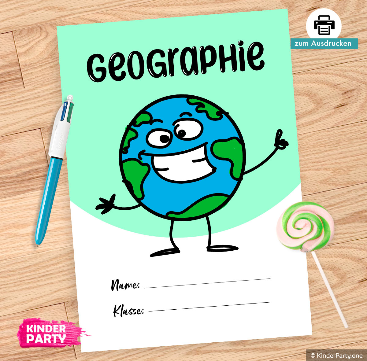 Geographie Titelblatt - Erde