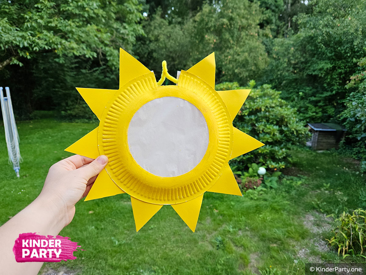 DIY Laterne Sonne für Sankt Martin