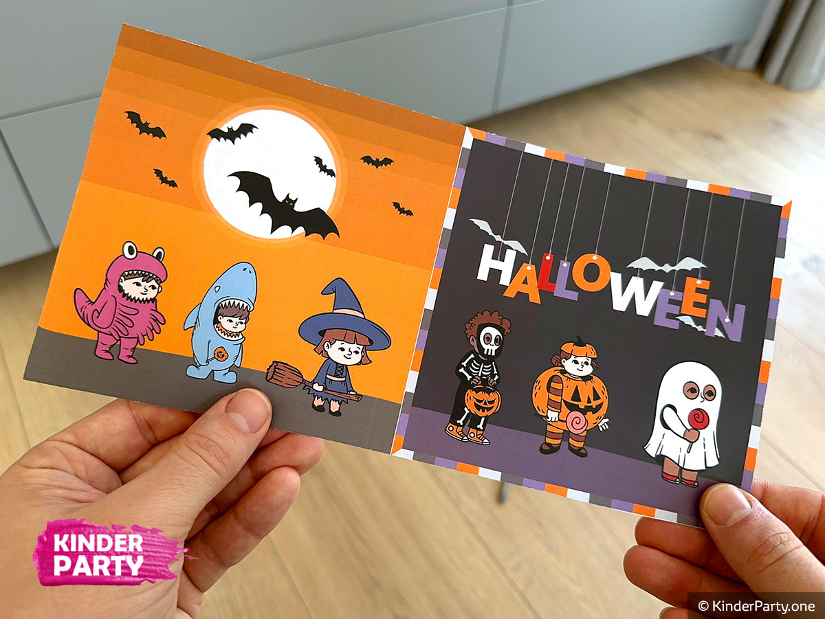 Einladungskarte zur Halloween-Party