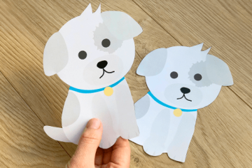 DIY Kinder-Einladungskarte mit Hund