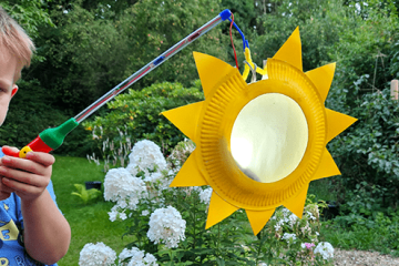 DIY Sonnenlaterne aus Papptellern