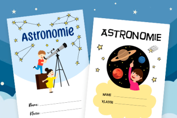 Kreative Astronomie-Deckblätter in PDF-Format