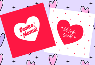 Herz-Muttertagskarte selber basteln