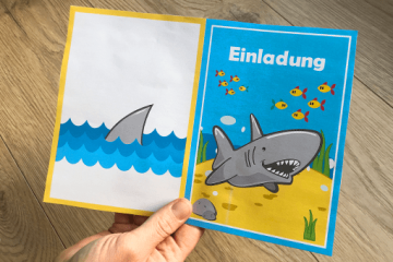 PDF-Vorlage für Hai Einladung