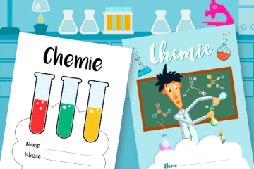 Chemie Deckblätter selber gestalten: 6 Vorlagen