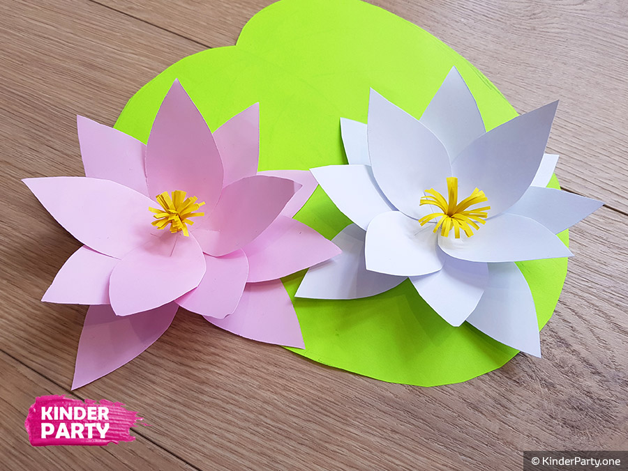 DIY Wasserblume aus Papier