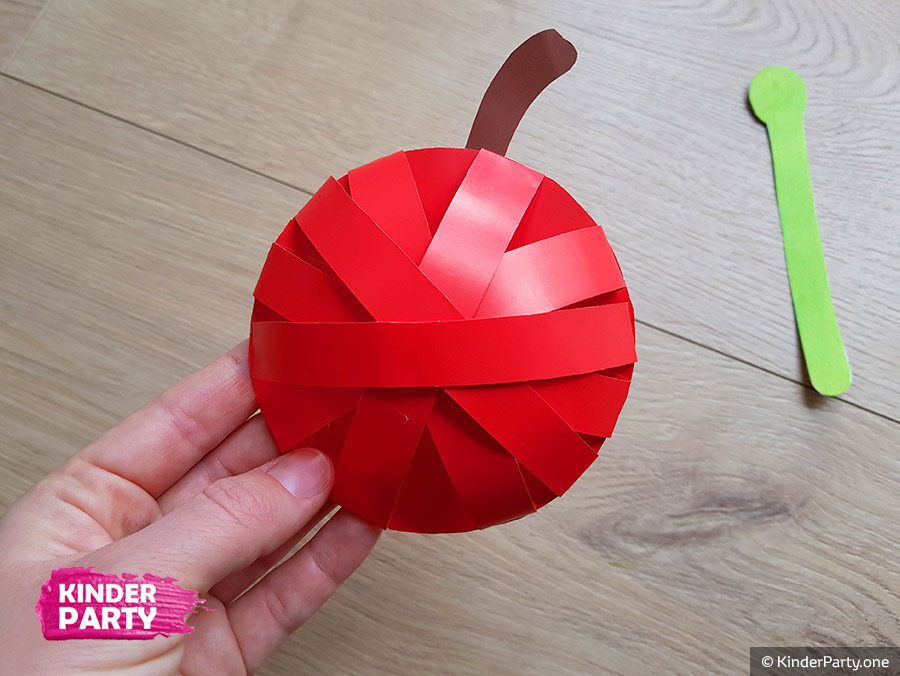 3D Apfel aus Papier