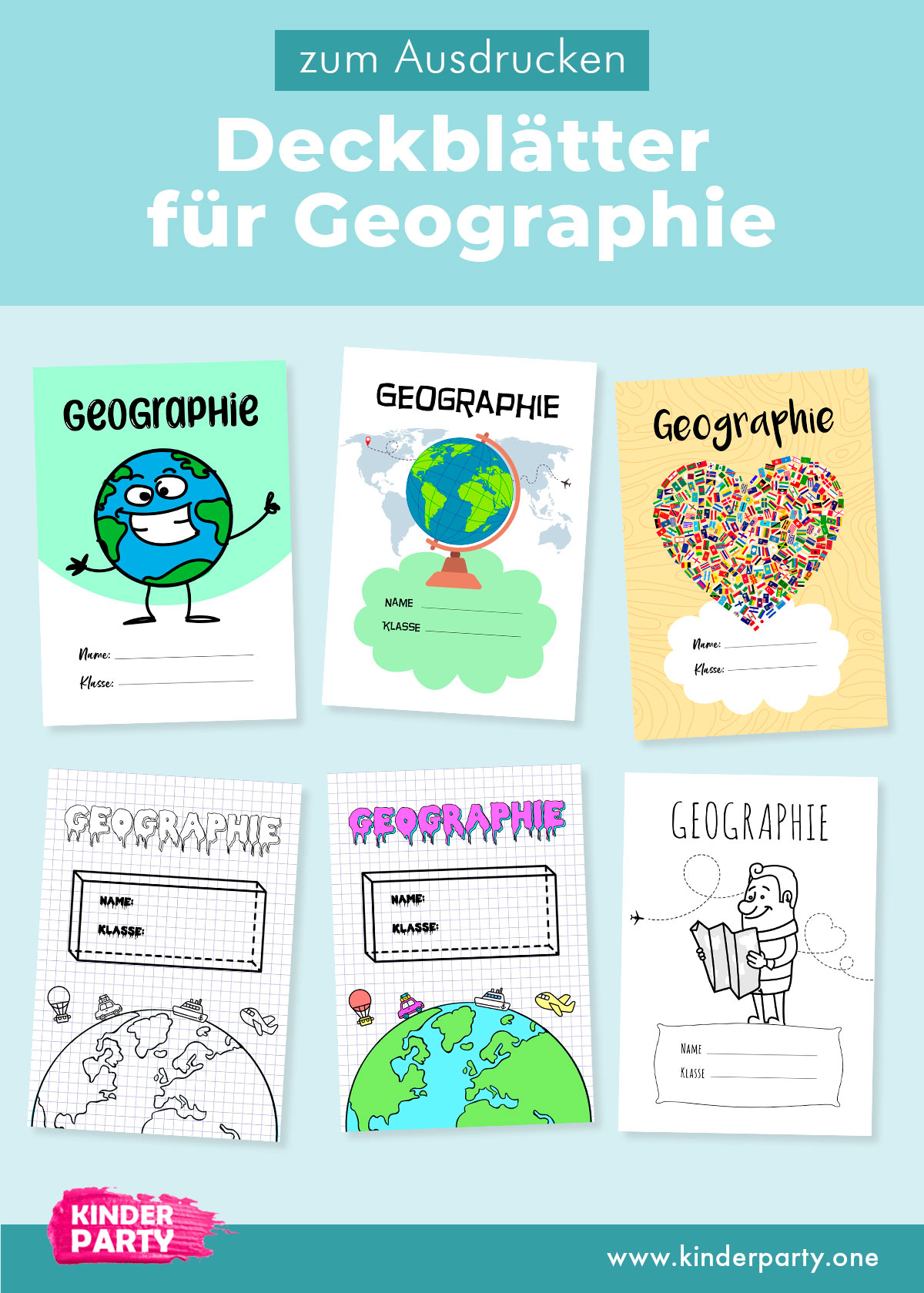 Ideen für Geographie Deckblatt