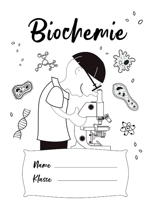 Deckblätter für Biochemie zur Mikroskopie