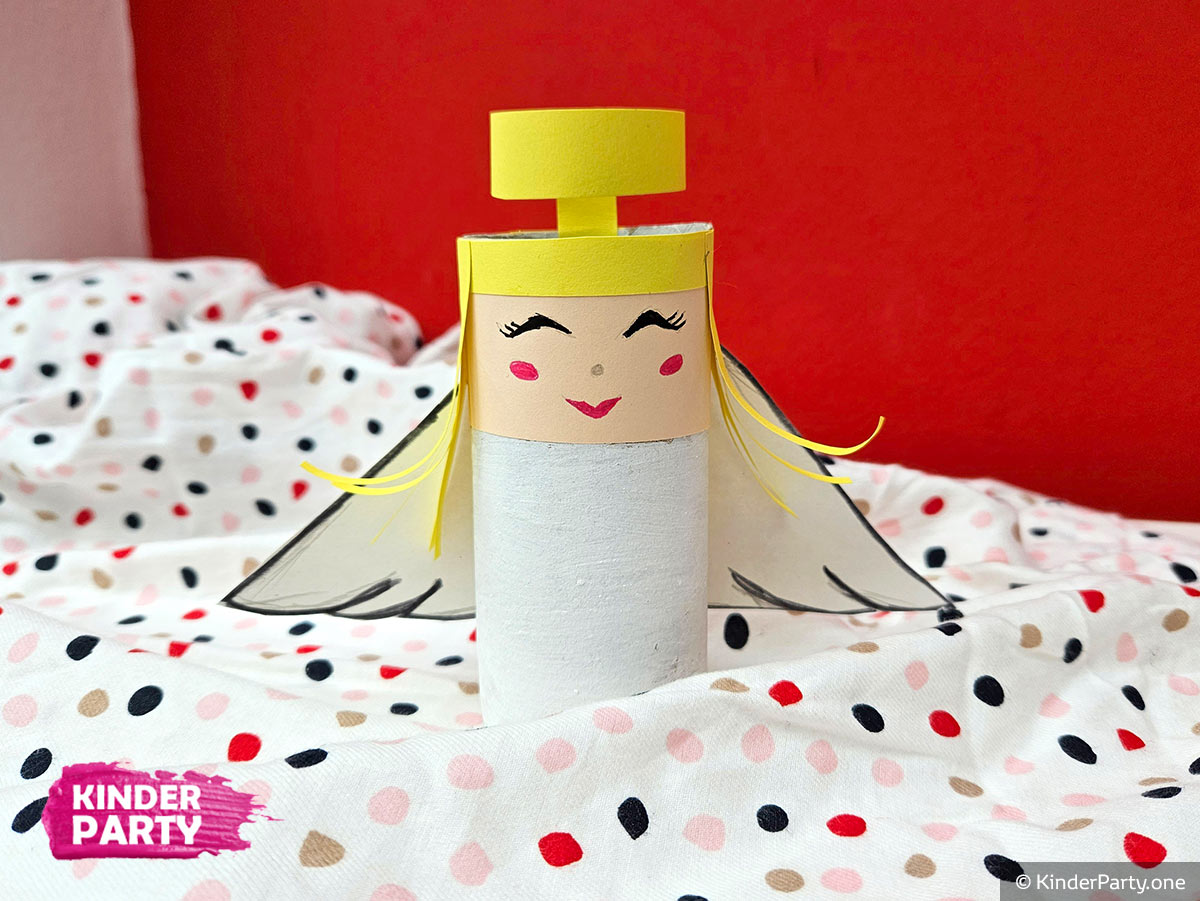 DIY Engel aus Toilettenpapierrollen gestalten