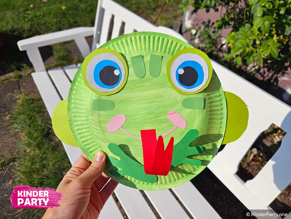 Basteln im Sommer - DIY Frosch 