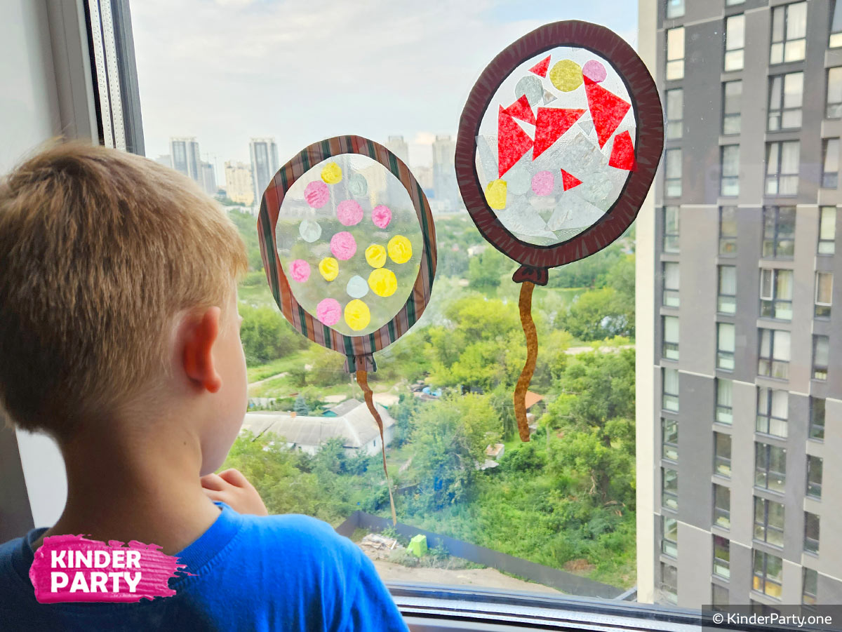 DIY Luftballon-Fensterbilder für Kinder